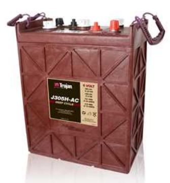 Show details for Trojan J305 6V 360Ah Deep Cycle Battery Trojan, golf battery, golf cart battery, 6v golf cart battery, 6v 360ah, 6v 360ah battery, golf battery, J305
