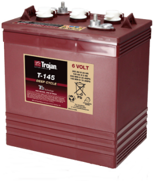 Show details for Trojan T145 6V 260Ah Deep Cycle Golf Cart Battery Trojan, golf battery, golf cart battery, 6v golf cart battery, 6V 260Ah, 6V 260Ah battery, golf battery, T145