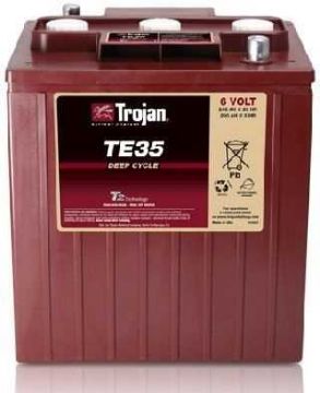 Show details for Set of 6 x Trojan TE35 6V 245Ah Deep Cycle Battery Trojan, golf battery, golf cart battery, 6v golf cart battery, 6V 245Ah, 6V 245Ah battery, golf battery, TE35