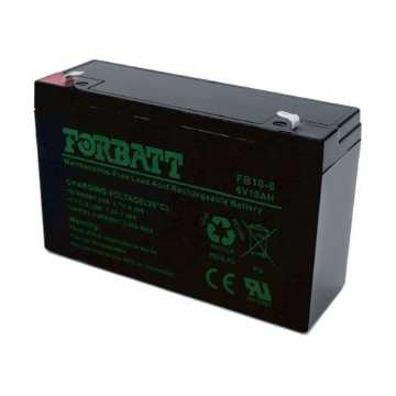 Show details for Forbatt  AGM 6v 10Ah Sealed Lead Acid Battery Picture of Forbatt  AGM 6v 10Ah Sealed Lead Acid Battery