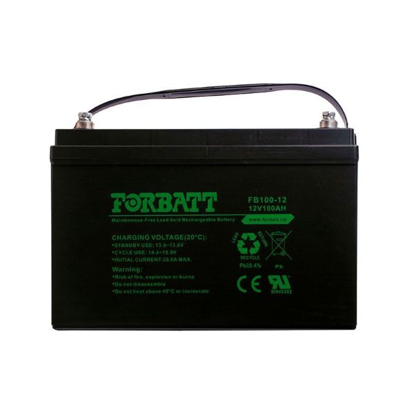 Picture of Forbatt  AGM 12v 100Ah Sealed Lead Acid Battery