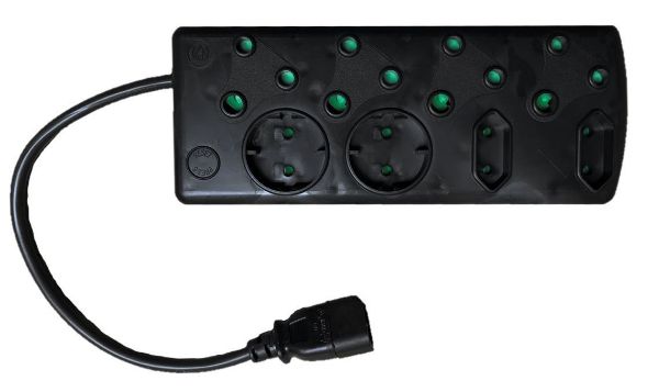 Picture of Multi Plug IEC Adaptor 4+4 Way