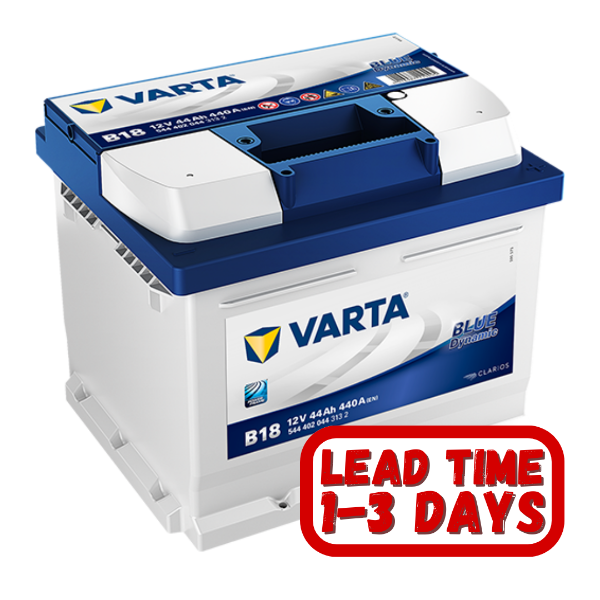 Varta Car Battery, B18, B18 battery, B18H Car Battery, 12v 43ah, 618, 619