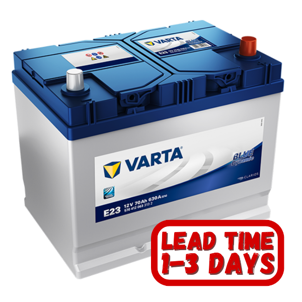 Varta Car Battery, E23, e23 battery, 639, 639 battery, 12v 70ah, 639 Car Battery