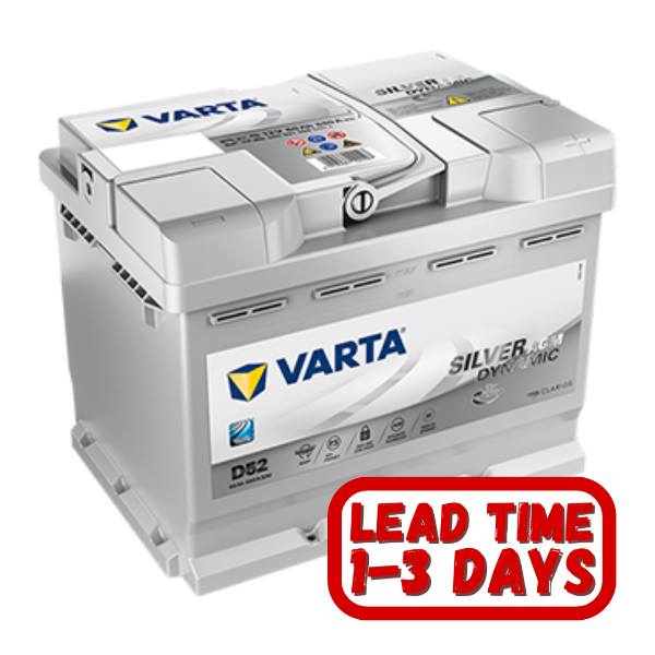 Varta AGM Car Battery, D52, 646, D52 battery, 646 Car Battery