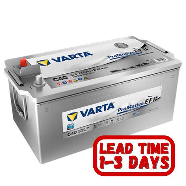Varta Truck Battery, C40, c40 battery, 695, 695 EFB Battery