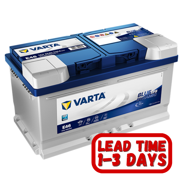 Varta Car Battery, E46, e46 battery, 668, 668 efb, 12v 75ah, 668 EFB Battery