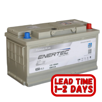 Show details for Enertec 658 Silver, 12v, 100Ah, 900CCA RHP Car Battery Enertec 658 Silver, 12v, 100Ah, 900CCA RHP Car Battery