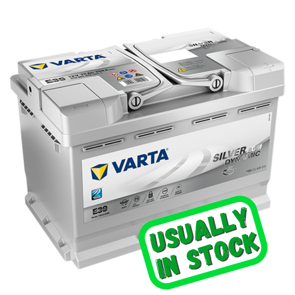 Varta AGM Battery, e39, 652 agm, e39 battery, 12v 70ah, 652 agm battery, E39 AGM Battery
