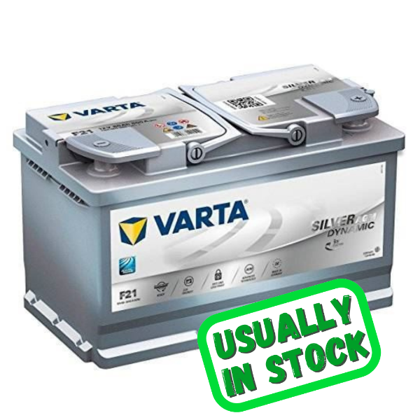 Varta Car Battery, F21, f21 battery, 668 agm, 12v 80ah, 668 AGM Battery