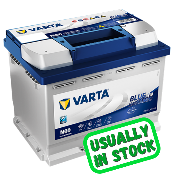 Varta Car Battery, N60, N60 battery, 646 efb, 12v 60ah, 646 EFB Battery