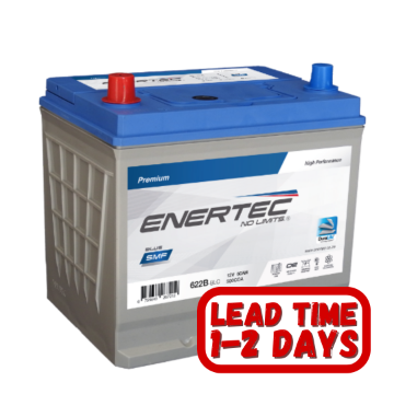 Show details for Enertec 622 Blue, 12v, 60ah, 500CCA LHP Car Battery Enertec Blue 622, 622, 622 battery, 12v 60ah, 12v 60ah 450cca