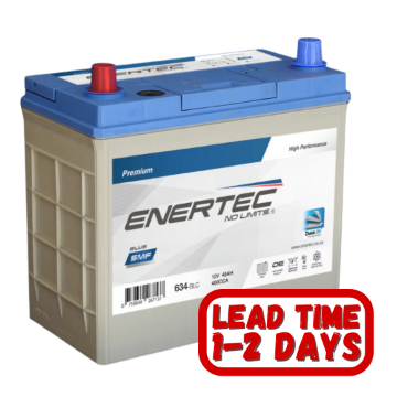 Show details for Enertec 634 Blue, 12v, 45ah, 400CCA LHP Car Battery Enertec Blue 634 car battery, 634, 634 battery, 12v 45ah, 12v 45ah 400cca