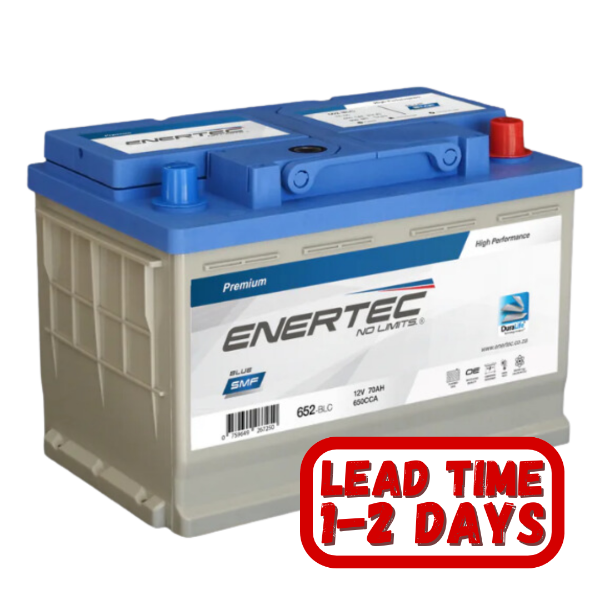 Enertec Blue 652, car battery, 12v 70ah 710cca, 12v car battery, 70 amp car battery
