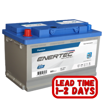 Show details for Enertec 669 Blue, 12v 80ah 700cca LHP Car Battery Enertec Blue 669, 12v car battery, 80ah car battery, 12v 80ah 770cca