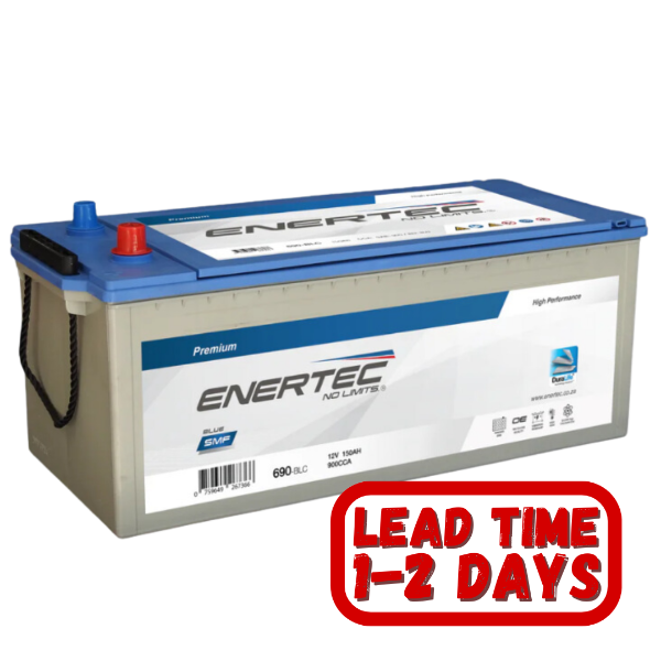 Enertec Blue 690, 12v 150ah 1100cca, 12v truck battery, 150ah truck battery