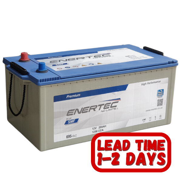 Enertec Blue 695SHC, 12v 200ah 1340cca, 12v truck battery, 200ah truck battery, 1340cca truck battery