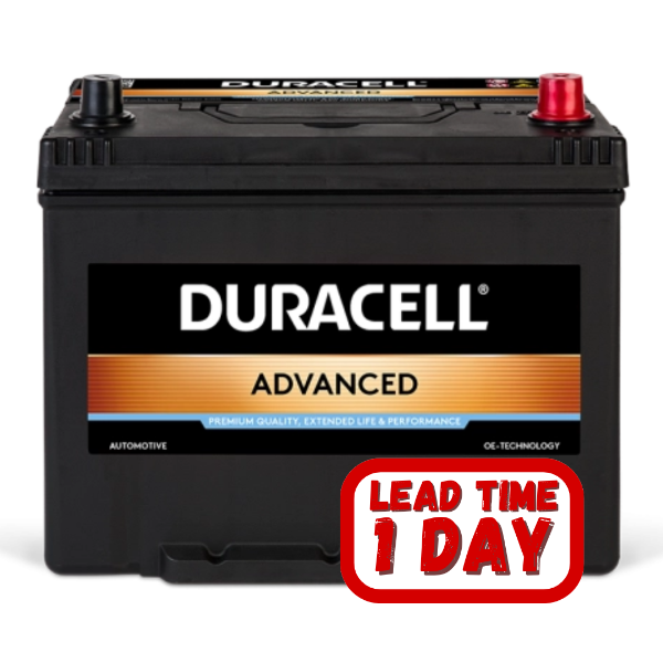 DURACELL 639 12v 70ah 600cca Foot Piece RHP Car Battery