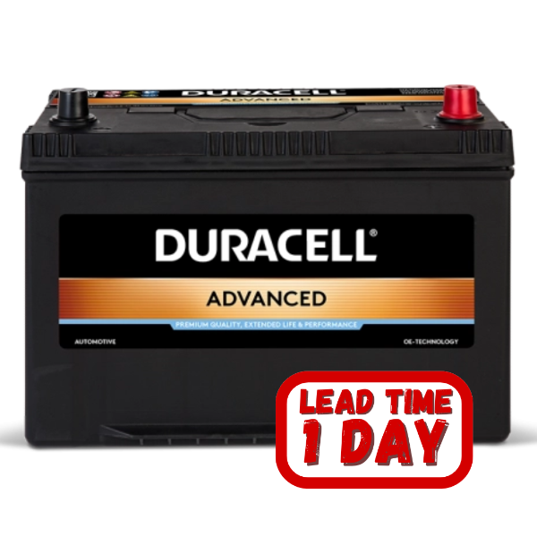 DURACELL 650 12v 95ah 740cca Foot Piece RHP Car Battery