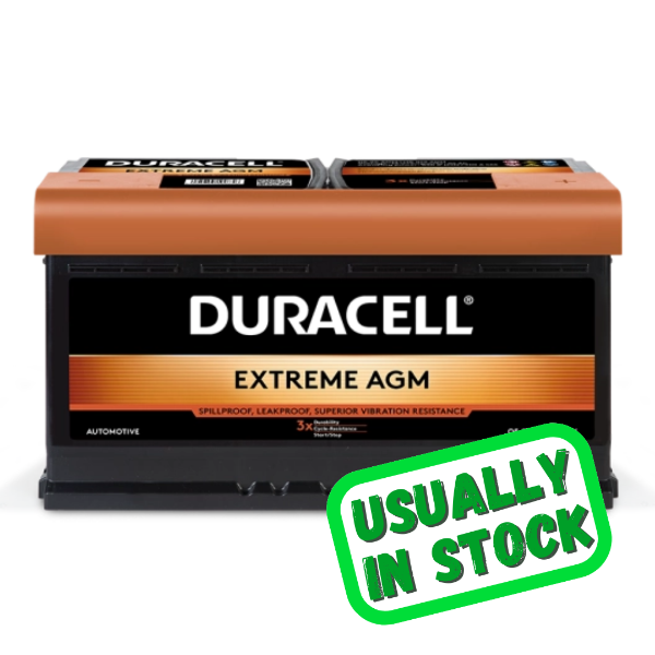 DURACELL 658 AGM 12v 95ah 850cca Start/Stop RHP Car Battery