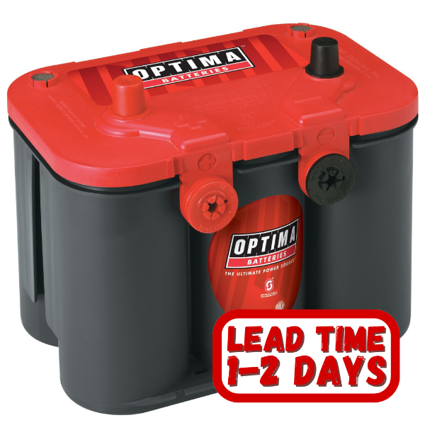 Optima Red Top 12V 50Ah 800cca Spiral AGM Side Terminal Starter Battery. RT U4.2 (34/78)
