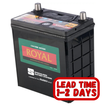 Show details for ROYAL Calcium NS40 12v 35Ah 310cca, Semi sealed maintenance free lead acid battery. ROYAL Calcium NS40 12v 35Ah 310cca, Semi sealed maintenance free lead acid battery.