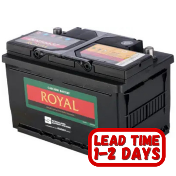 Show details for ROYAL Calcium 56637 12v 66Ah 550cca, Semi sealed maintenance free lead acid battery. ROYAL Calcium 56637 12v 66Ah 550cca, Semi sealed maintenance free lead acid battery.