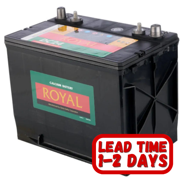 ROYAL Calcium DC24  12v 70ah 620CCA Deep Cycle Dual Terminal Leisure Battery.