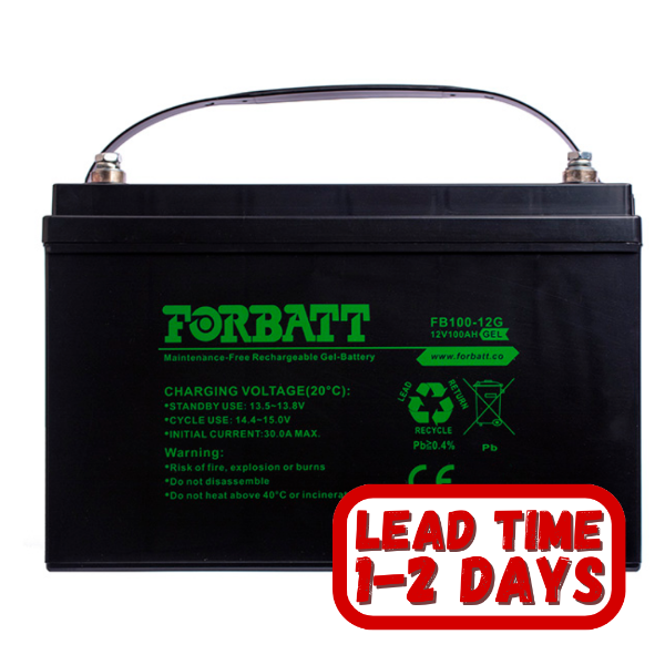 Forbatt 12v 100ah Sealed Gel Solar Battery
