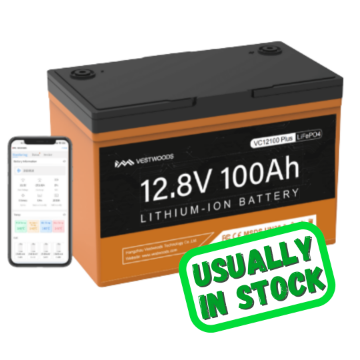 Show details for Vestwoods VC12100 12.8v, 100AH Lithium-ion Battery with Bluetooth Vestwoods Xcube 12.8v 100AH Lithium-ion Battery with Bluetooth.