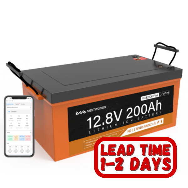 Vestwoods Xcube 12.8V 200AH Lithium-ion Battery with Bluetooth