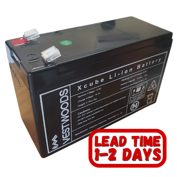 Vestwoods  12.8v 6ah Lithium-ion Alarm & Gate motor battery.
