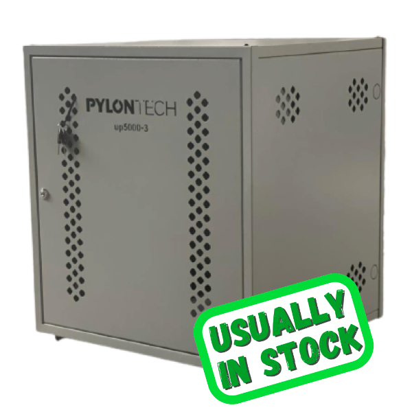 cabinet for up to 3 x PylonTech UP5000 Lithium-Ion batteries