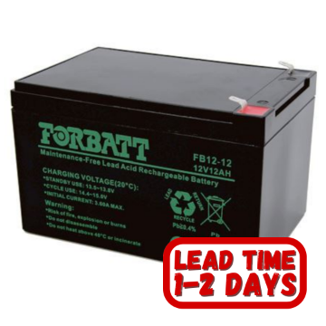 Show details for Forbatt  AGM 12v 12Ah Sealed Lead Acid Battery Forbatt 12v 12 ah (AGM) Sealed Lead Acid UPS Battery