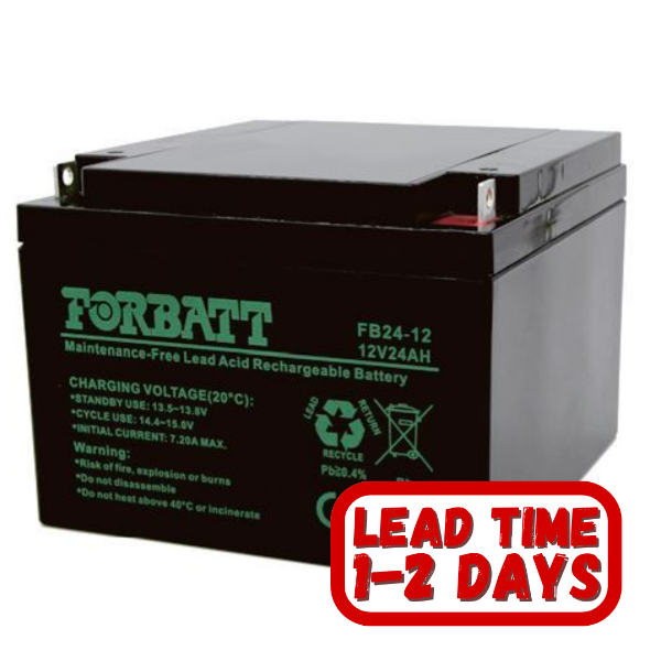 Forbatt 12v 24ah (AGM)Sealed Lead Acid UPS Battery