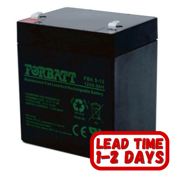 Forbatt  AGM 12v 4.5Ah Sealed Lead Acid Battery