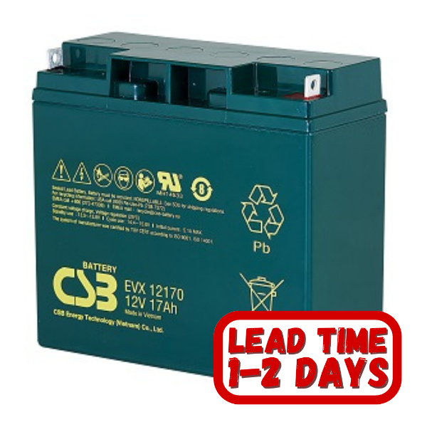 CSB EVX12170  12v 17ah Sealed Lead Acid Deep Cycle Battery.