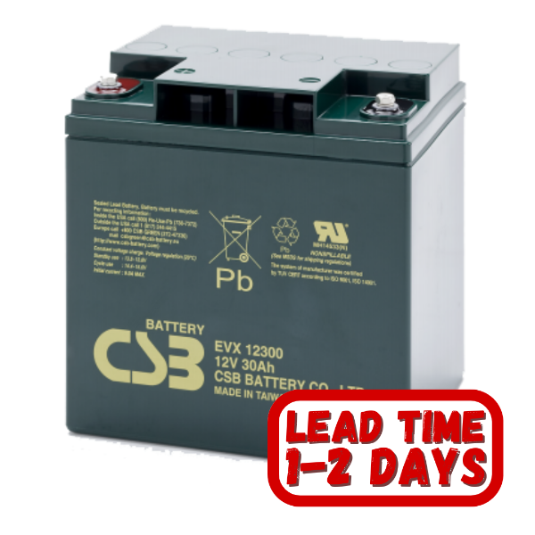 CSB EVX12300  12v 30ah Sealed Lead Acid Deep Cycle  Battery.