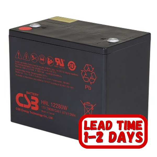 CSB HRL12280W  12v 75ah/280W Sealed Lead Acid Battery.
