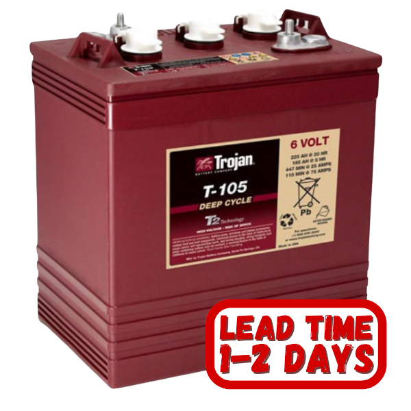 Trojan, golf battery, golf cart battery, 6v golf cart battery, 6v 225ah, 6v 225ah battery, golf battery, T105