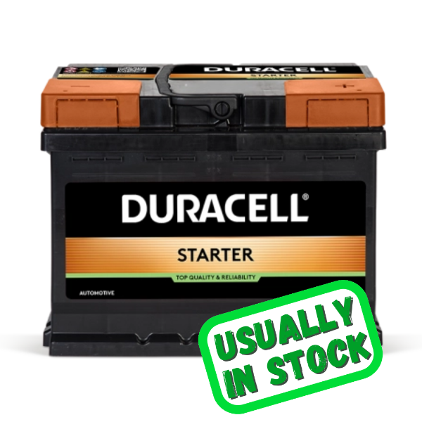 DURACELL 628 12v 55ah 450cca RHP Car Battery