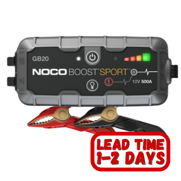 NOCO Genius GB20 Boost Sport 500A 12v Ultrasafe Lithium Jump Starter