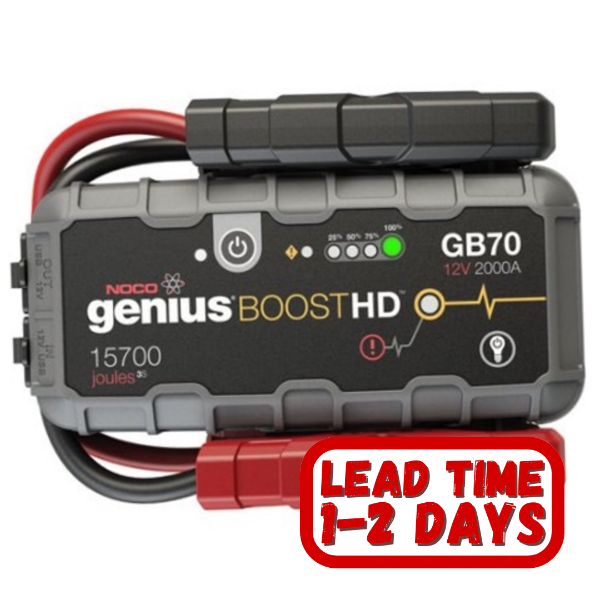 NOCO Genius GB70 Boost HD 2000A 12v Ultrasafe Lithium Jump Starter