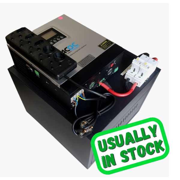 Picture of 3KW/3kVA Solar Inverter trolley with 2 x 100ah Lithium Ion batteries