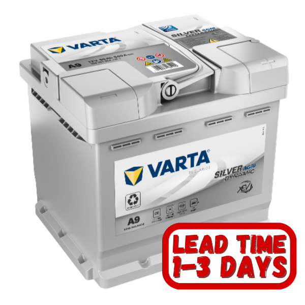 Varta A9/ 612 AGM 12v 50Ah 540cca RHP Start/Stop Car Battery AGM-L1 / 550 901 054