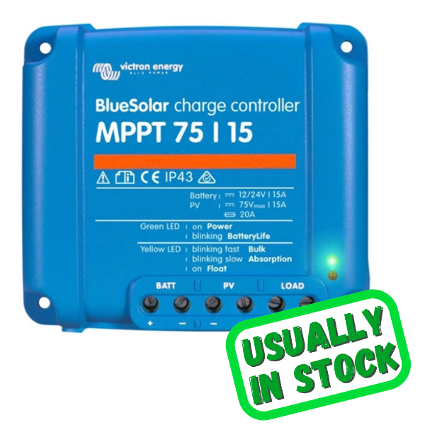 Picture of Blue Solar MPPT 15 Amp 12/24v and 75v Max Solar Charge Regulator