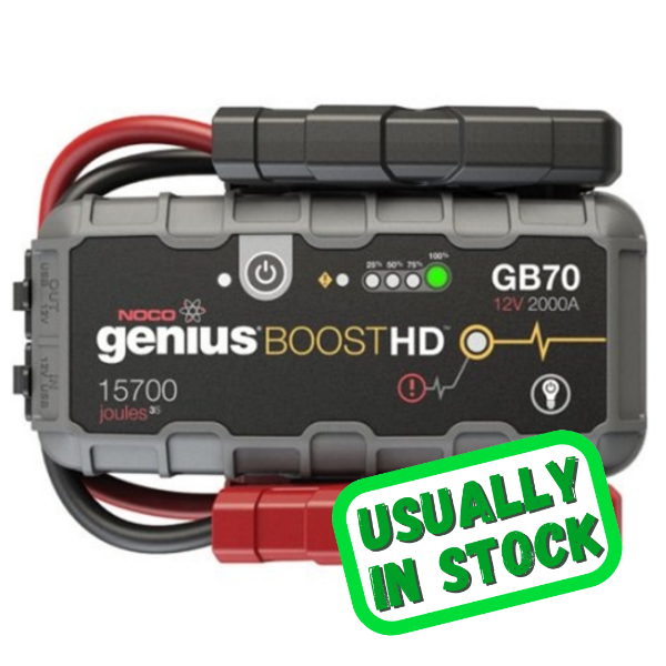 NOCO Genius GB70 Boost HD 2000A 12v Ultrasafe Lithium Jump Starter
