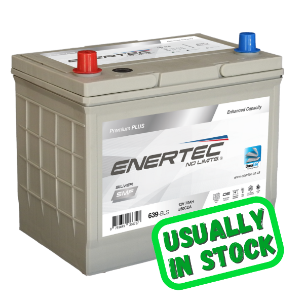 Enertec Silver 639 12v, 70Ah, 540CCA, RHP