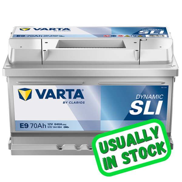 Varta Car Battery, e9, e9 battery, 651 battery, 651, 651 Car Battery