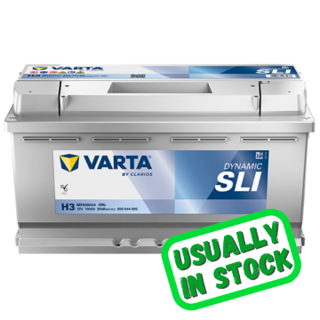 Show details for Varta H3/658 12v 100Ah 850cca RHP Car Battery MF60044 / 600 044 085 Varta Car Battery, H3, h3 battery, 658, 12v 100ah, 658 Car Battery